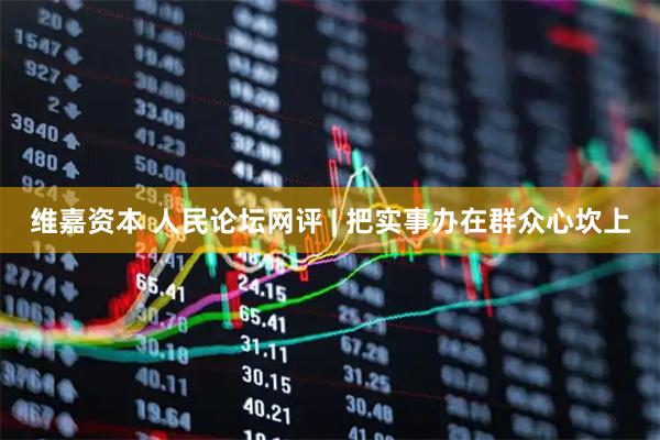 维嘉资本 人民论坛网评 | 把实事办在群众心坎上