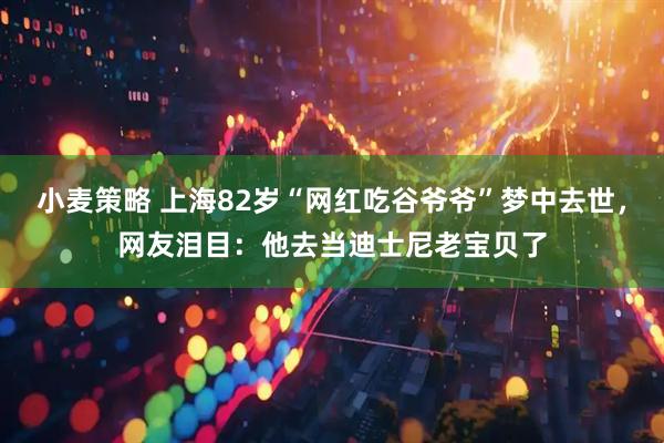 小麦策略 上海82岁“网红吃谷爷爷”梦中去世，网友泪目：他去当迪士尼老宝贝了